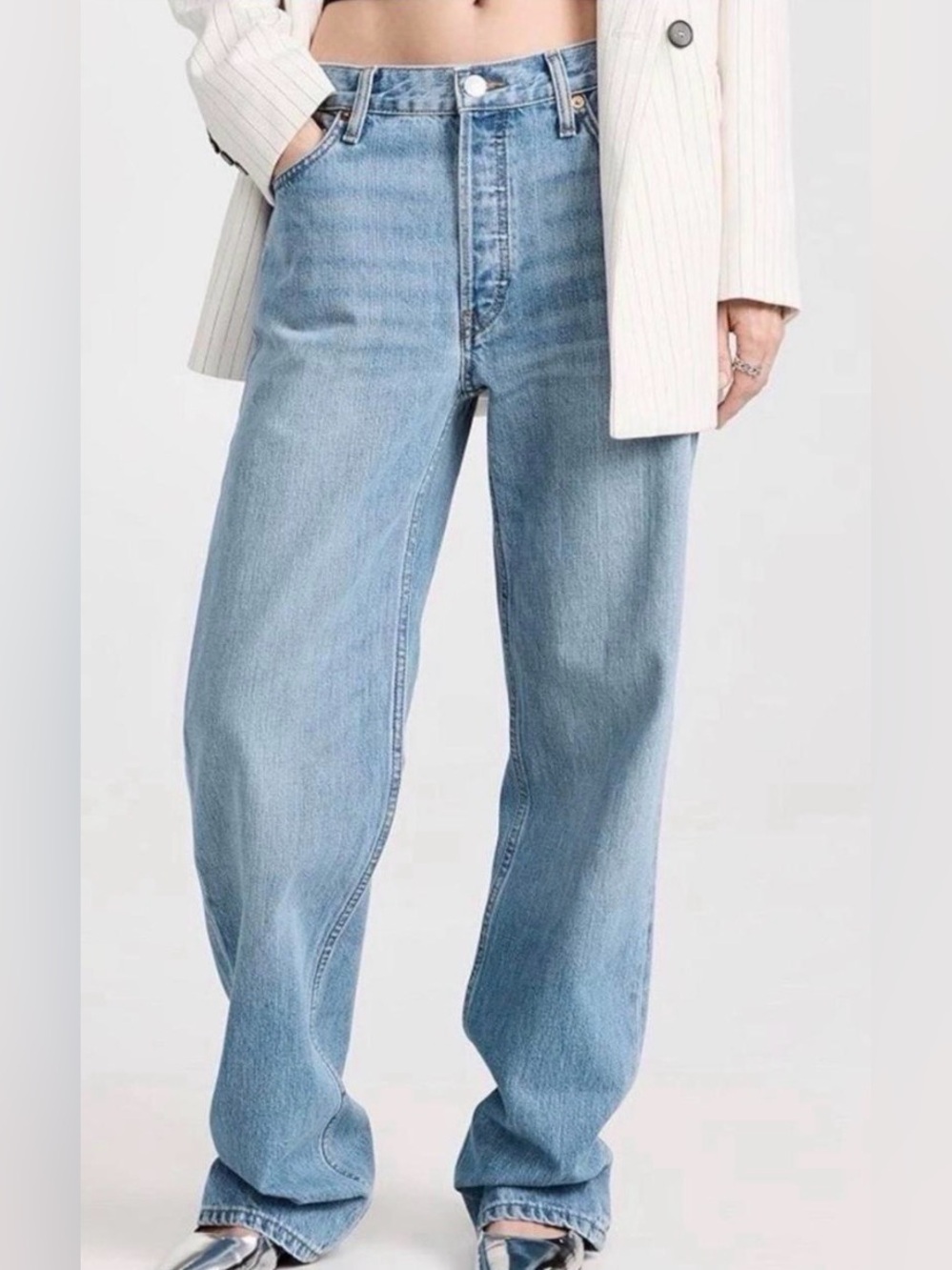 RE/DONE Indigo Loose Long Jean